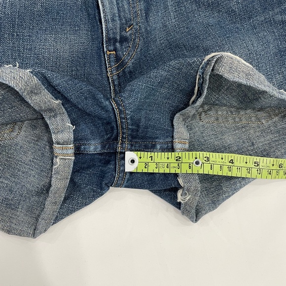 Levi's Orange Tag Distressed 100% Cotton Blue Jean Shorts, Sz- 27. - Picture 13 of 14